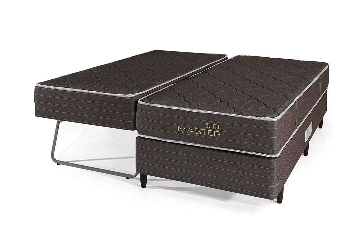 Cama Box c/Aux CRC +Colchão Molas MH1400 Herval