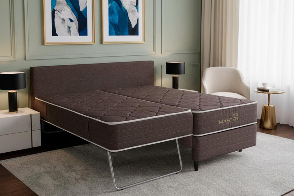 Cama Box c/Aux CRC +Colchão Molas MH1400 Herval