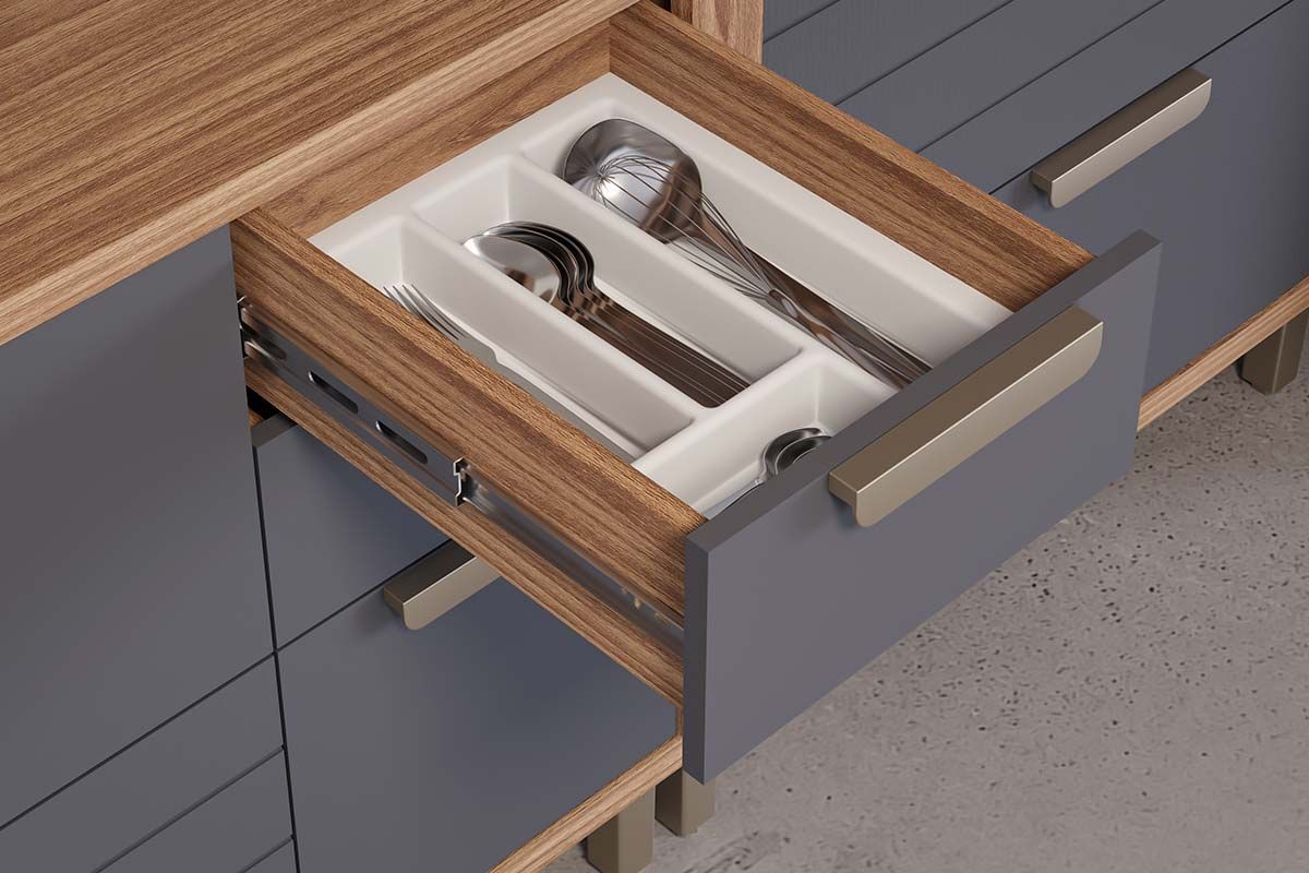 Balcão Cozinha MGM c/Tampo Eloise c/4 Gavetas e 1 Porta Basculante Riscada 120cm Balcão Cozinha MGM c/Tampo Eloise c/4 Gavetas e 1 Porta Basculante Riscada 120cm
