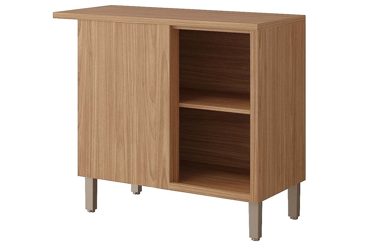 Balcão Cozinha MGM c/Tampo Eloise Nicho de Canto c/1 Porta 92cm Balcão Cozinha MGM c/Tampo Eloise Nicho de Canto c/1 Porta 92cm
