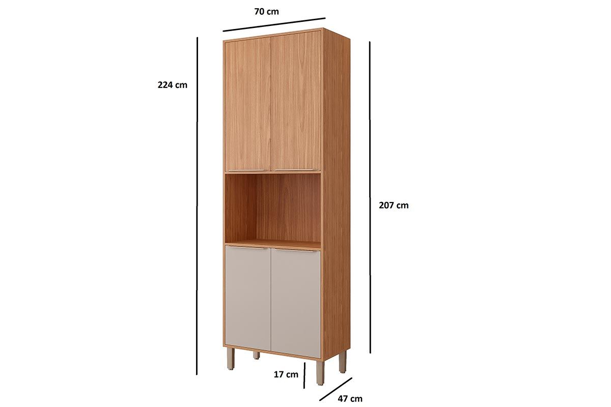 Paneleiro Cozinha MGM Divina c/4 Portas 70cm Paneleiro Cozinha MGM Divina c/4 Portas 70cm