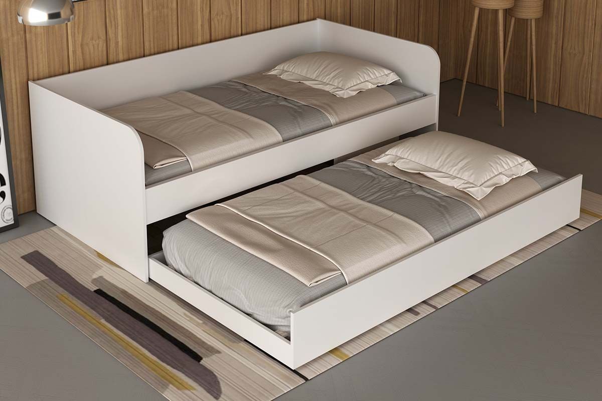 Sofá Cama Solteiro CM8032 c/Auxiliar Tecno Mobili Sofá Cama Solteiro CM8032 c/Auxiliar Tecno Mobili