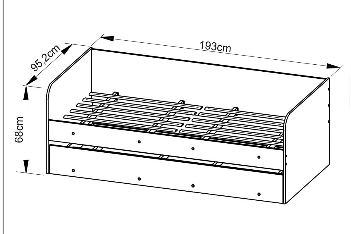 Sofá Cama Solteiro CM8032 c/Auxiliar Tecno Mobili Sofá Cama Solteiro CM8032 c/Auxiliar Tecno Mobili