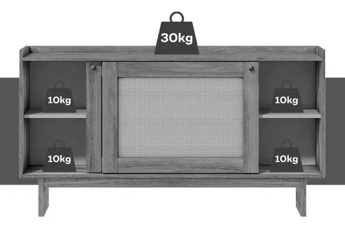 Buffet de Sala Jantar Átria 1295 c/2 Portas c/Tela Carraro