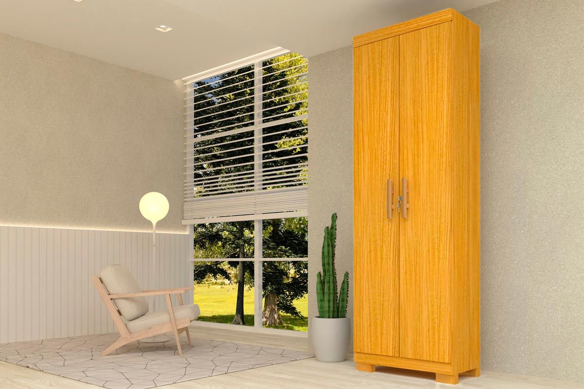 Armário Multiuso Lavanderia Iris c/2 Portas c/Chave ACPCinamomo