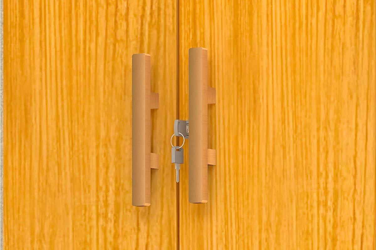 Armário Multiuso Lavanderia Iris c/2 Portas c/Chave ACP Armário Multiuso Lavanderia Iris c/2 Portas c/Chave ACP