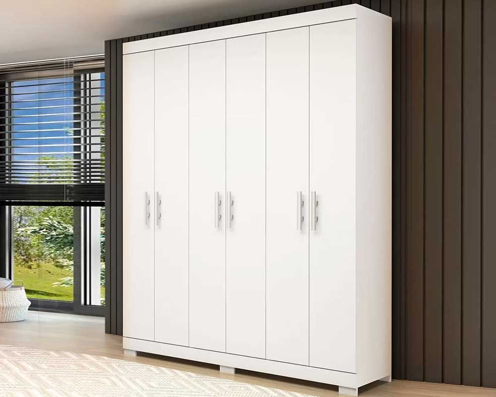 Guarda Roupa Casal 6 Portas e 2 Gavetas Lana ACP