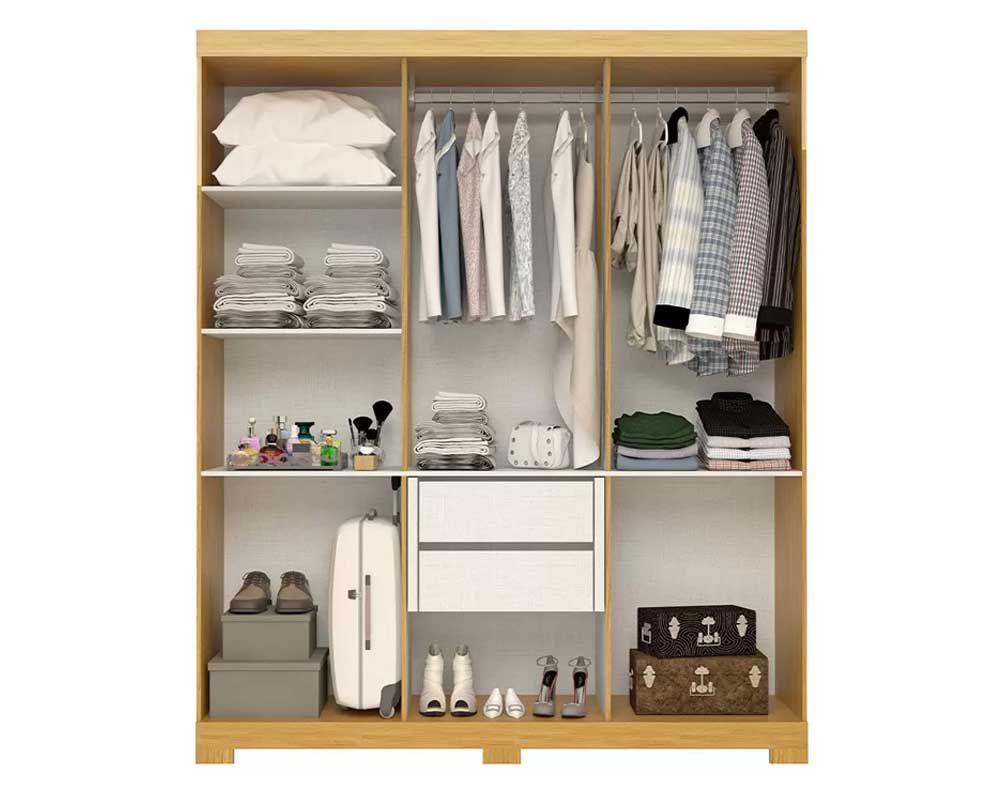 Guarda Roupa Casal 6 Portas e 2 Gavetas Lana ACP Guarda Roupa Casal 6 Portas e 2 Gavetas Lana ACP