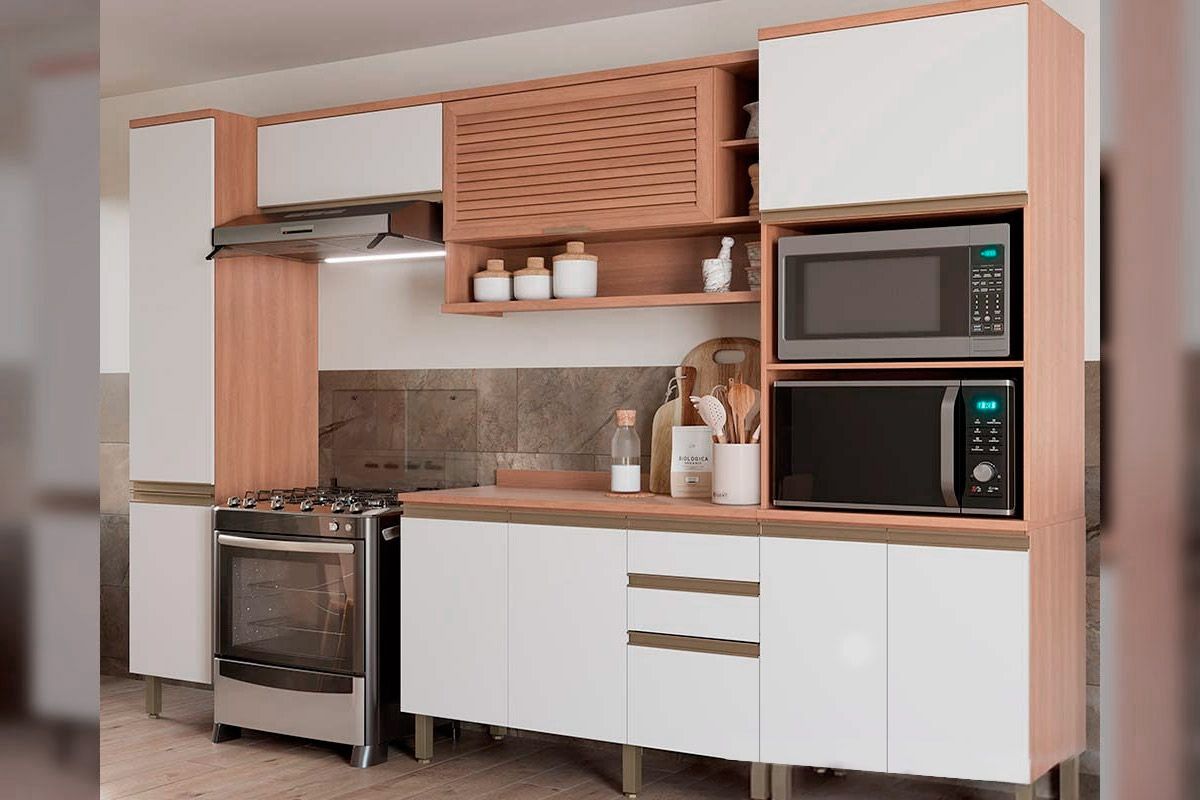 Cozinha Completa Telasul 5 Peças Thela Macadâmia CZC20