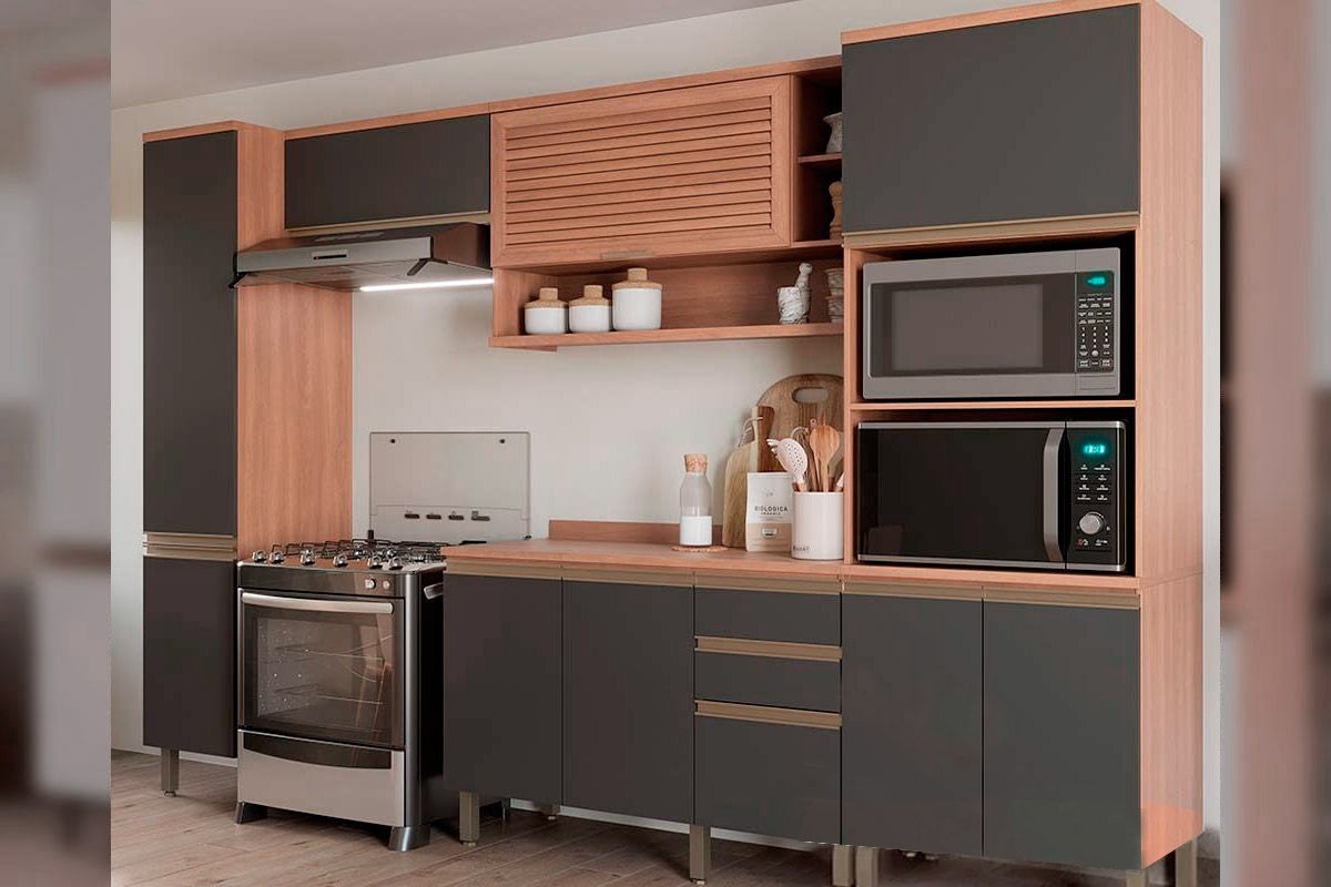 Cozinha Completa Telasul 5 Peças Thela Macadâmia CZC20