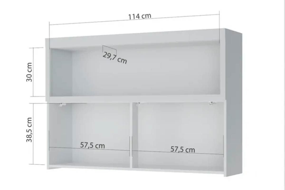 Armário Aéreo Cozinha Nesher Marquesa c/1 Porta 120cm