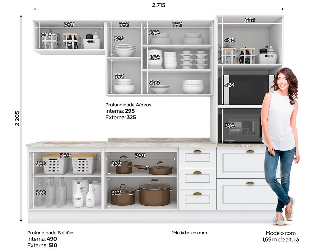 Cozinha Completa Henn 7 Peças Americana CZ145