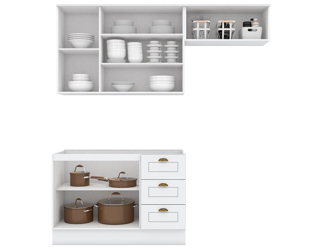 Cozinha Completa Henn 3 Peças Americana s/Pia CZ136