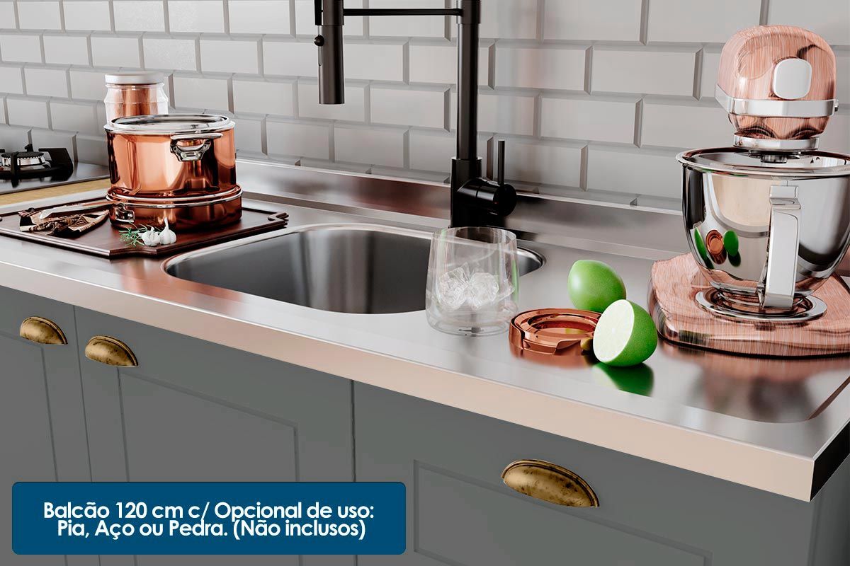 Cozinha Completa Henn 7 Peças Americana s/Pia CZ143
