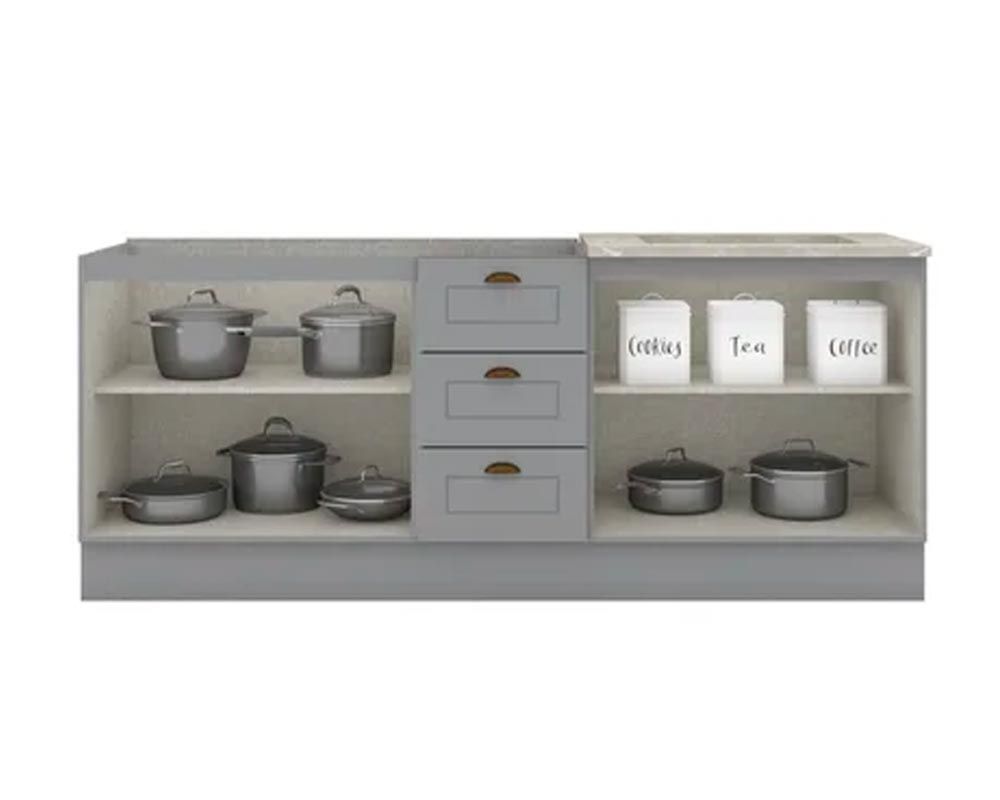 Cozinha Completa Henn 3 Peças Americana CZ138