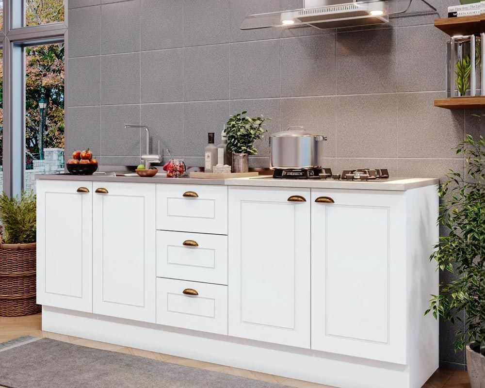 Cozinha Completa Henn 3 Peças Americana s/Pia CZ137