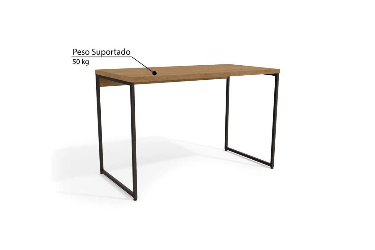 Escritório Completo Industrial 4 Peças (1 Escrivaninha + 2 Estantes + 1 Complemento) - Kappesberg