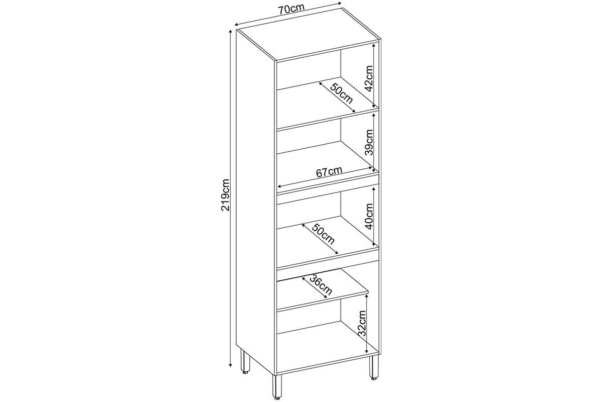 Paneleiro Cozinha Demóbile Firenze c/4 Portas 70cm Paneleiro Cozinha Demóbile Firenze c/4 Portas 70cm
