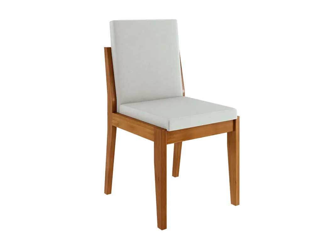 Sala Jantar Mesa Monalisa Tampo MDF/Vidro 160cm + 6Cadeiras Lady - Nesher