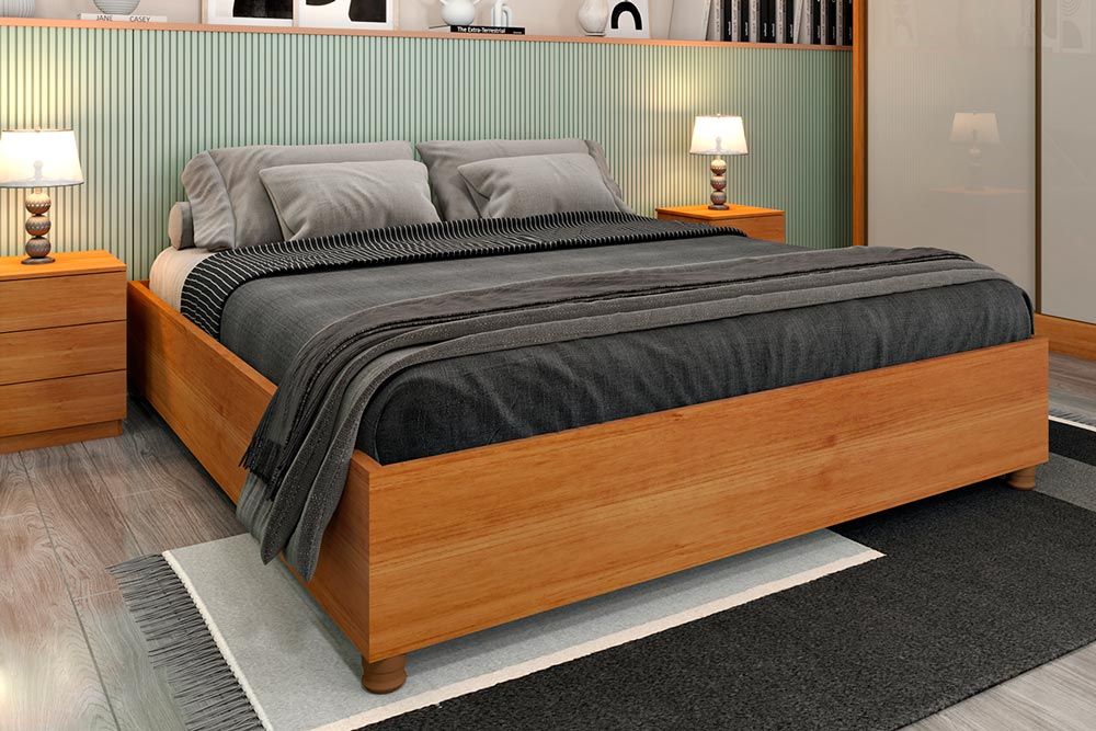 Cama de Casal Queen Mônaco TcilCinamomo Cama de Casal Queen Mônaco TcilCinamomo