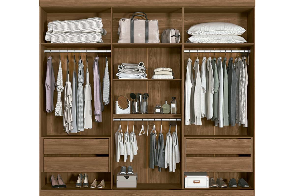 Guarda Roupa Casal 6 Portas 4Gavs c/Esp e Pés Buriti S. Andirá Guarda Roupa Casal 6 Portas 4Gavs c/Esp e Pés Buriti S. Andirá