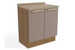 Balcão Cozinha Kappesberg c/Tampo Botanic M623 c/2 Portas 80cm
