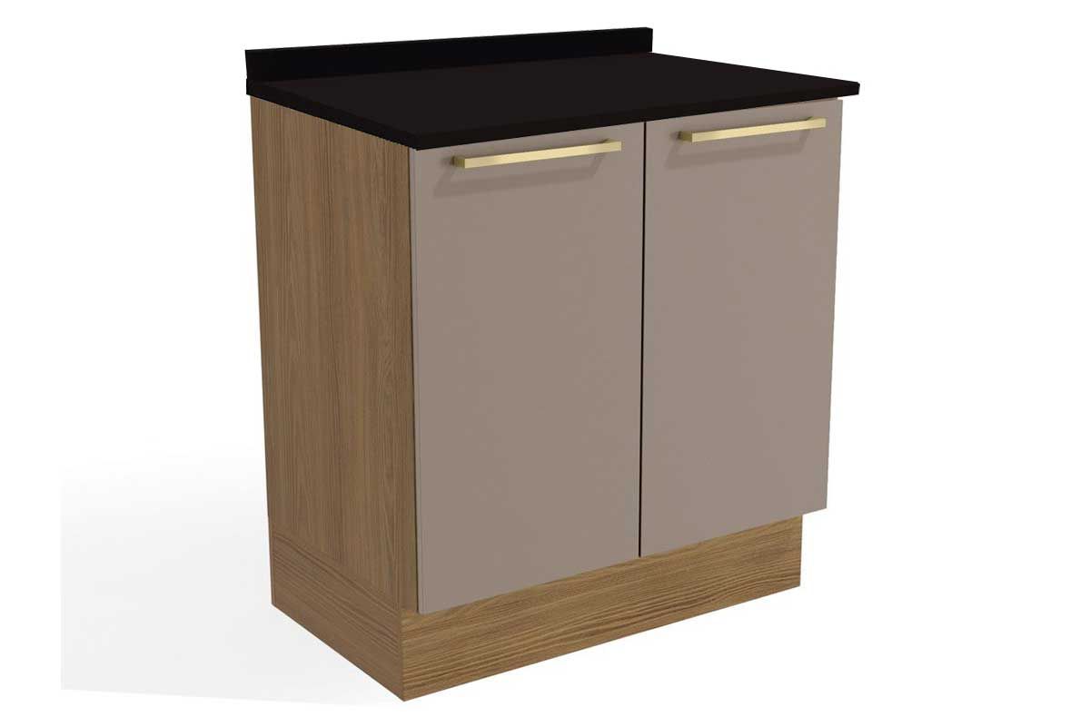 Balcão Cozinha Kappesberg c/Tampo Botanic M623 c/2 Portas 80cm
