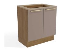 Balcão Cozinha Kappesberg p/ Cooktop c/Tampo Botanic M623 c/2 Portas 80cm