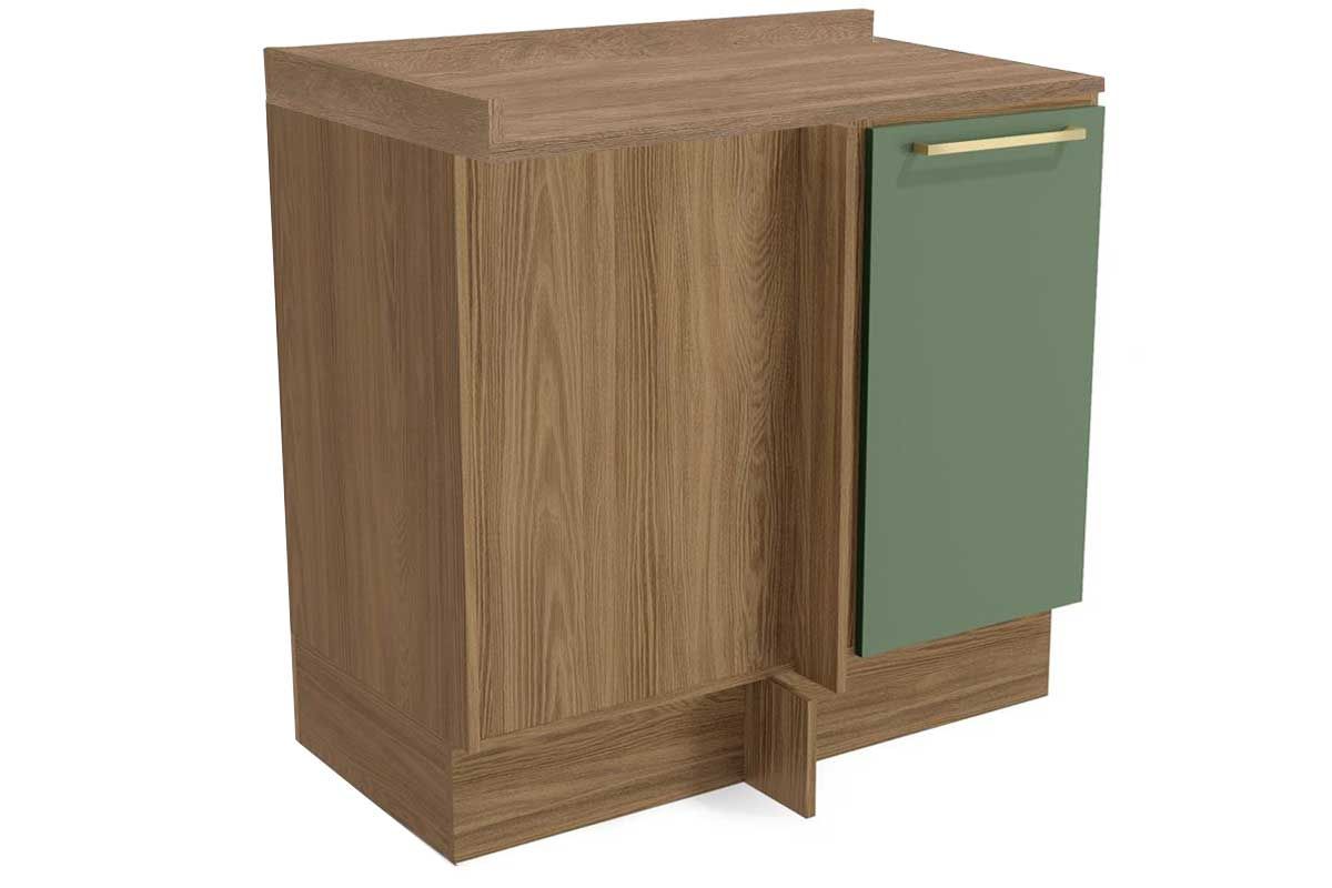 Balcão Cozinha Kappesberg c/Tampo Botanic M625 Canto Reto c/1 Porta 98cm
