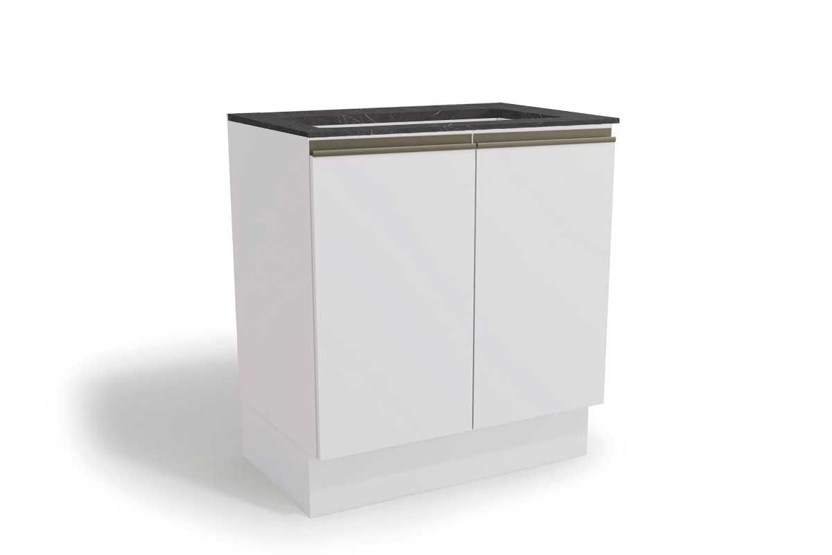 Balcão Cozinha Kappesberg p/ Cooktop c/Tampo Maxxi G744 c/2 Portas 80cm