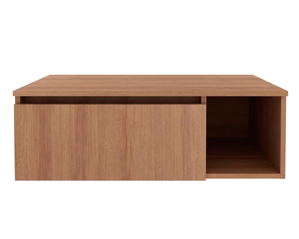 Conjunto Banheiro Balcão Suspenso BN3601 s/ Cuba 80cm e Armário c/Espelho BN3608 Tecno Mobili