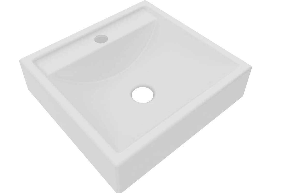 Conjunto Banheiro Balcão Suspenso BN3607 c/Cuba BN3600 60cm e Armário c/Espelho BN3610 Tecno Mobili