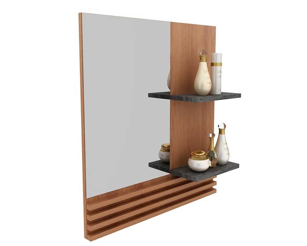Conjunto Banheiro Balcão Suspenso BN3601 s/ Cuba 80cm e Armário c/Espelho BN3614 60cm Tecno Mobili