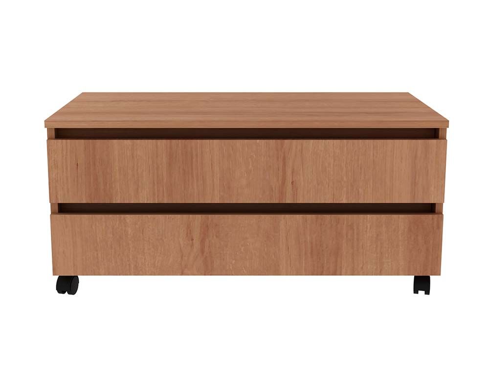Conjunto Banheiro Balcão c/Rodizios BN3603 s/ Cuba 80cm e Armário c/Espelho BN3614 Tecno Mobili