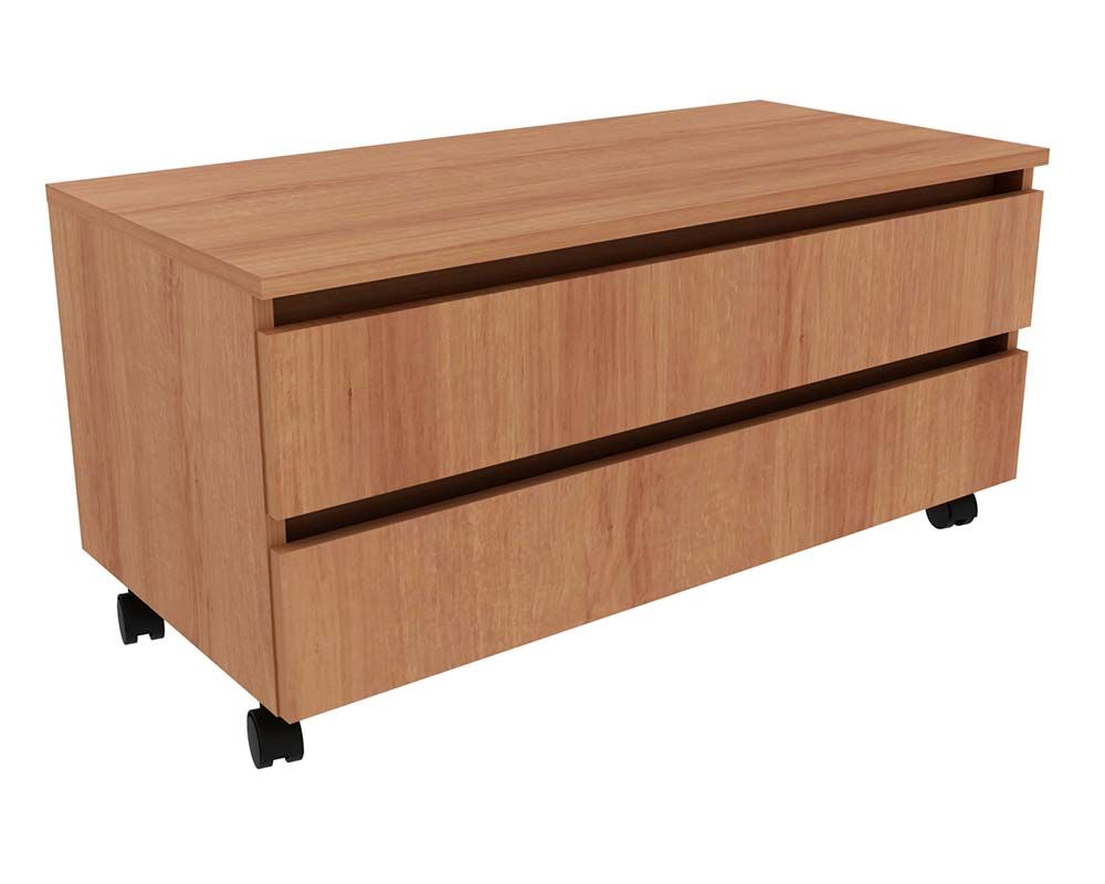 Conjunto Banheiro Balcão c/Rodizios BN3603 s/ Cuba 80cm e Armário c/Espelho BN3602 Tecno Mobili