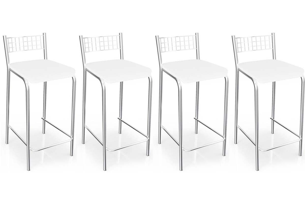 Banqueta Sala de Jantar Zurique B605 Kit 4 Un Kappesberg