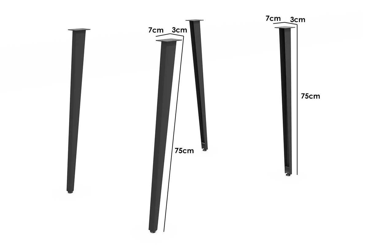 Mesa Jantar Iguaçu Aço c/ Tampo Madeirado 136x90cm Kappesberg