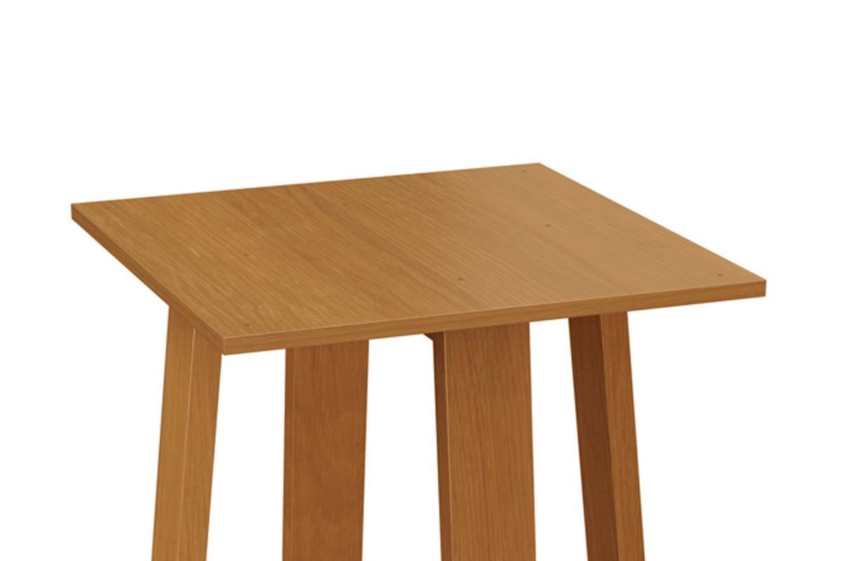 Mesa Jantar Elma Madeira Maciça c/ Tampo Madeirado c/ Vidro 135x105cm Kappesberg
