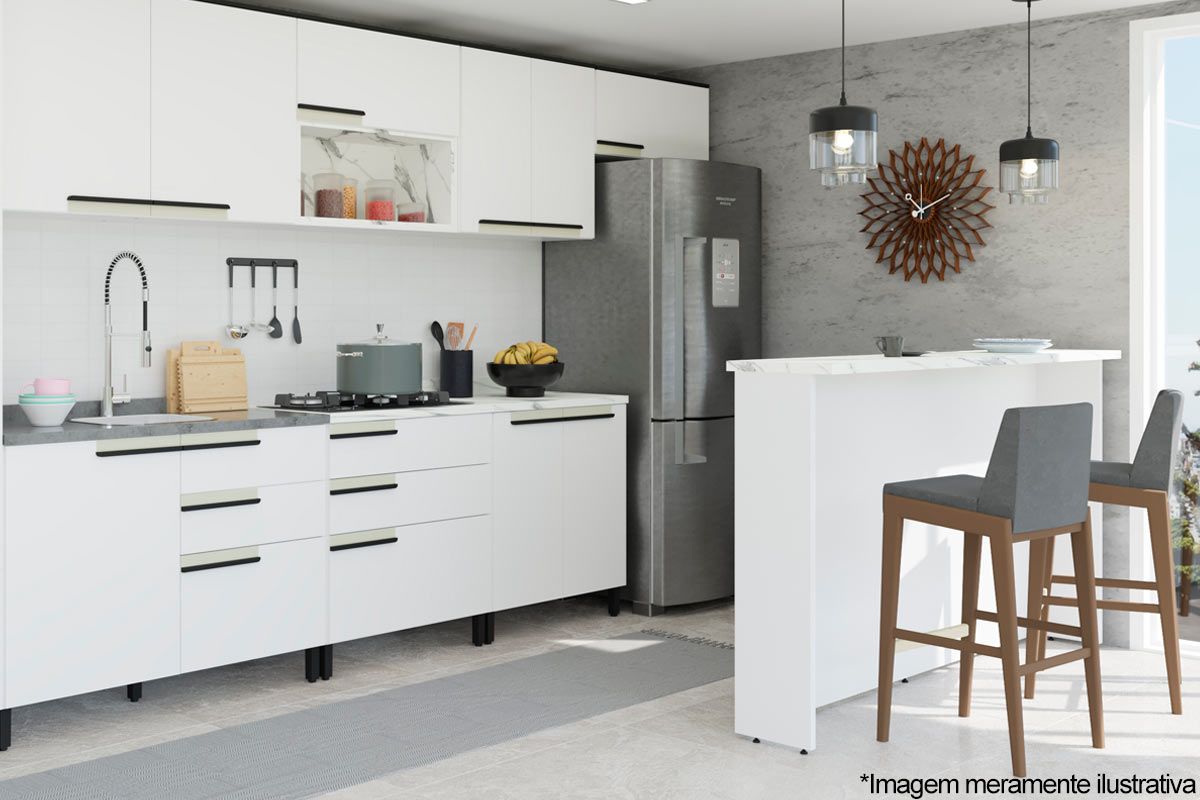 Bancada Ilha Cozinha Herval PH 3068 Manhattan 120cm Bancada Ilha Cozinha Herval PH 3068 Manhattan 120cm
