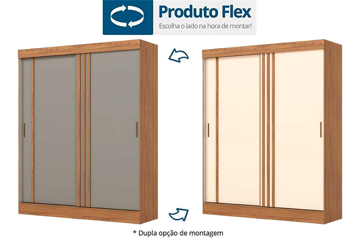 Guarda Roupa Casal 2 Portas de Correr e 2 Gavetas Briz B353 Henn Guarda Roupa Casal 2 Portas de Correr e 2 Gavetas Briz B353 Henn