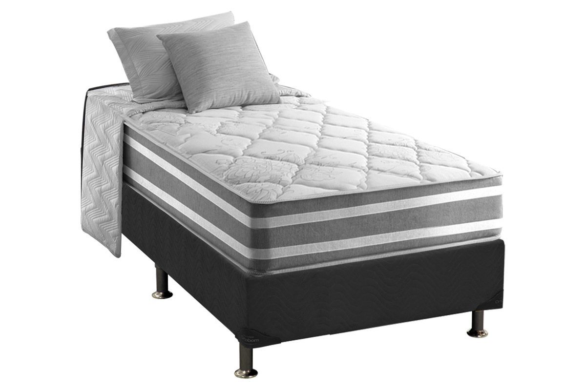 Cama Box CRC +Colchão Molas Duo Sono Anjos