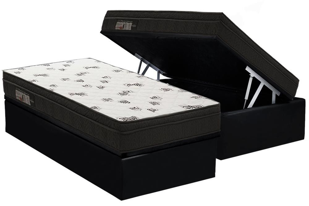 Cama Box Baú CRC +Colchão Espuma D45 Light Ortobom