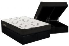 Cama Box Baú Filhão +Colchão Espuma D45 Light Ortobom