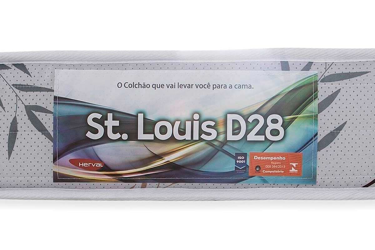 Cama Box CRC +Colchão Espuma D28 St Louis Herval