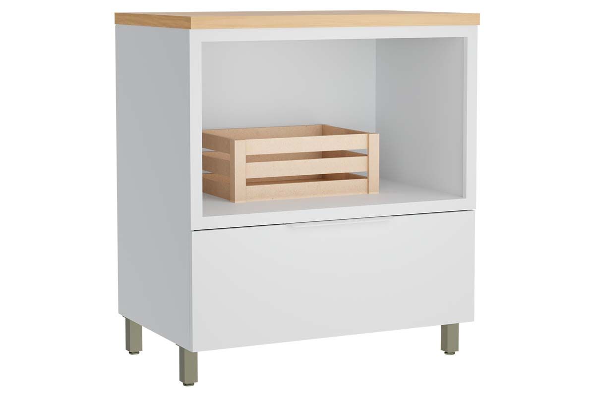 Balcão Cozinha Nesher Marquesa c/1 Gav e Nicho 80cm Balcão Cozinha Nesher Marquesa c/1 Gav e Nicho 80cm