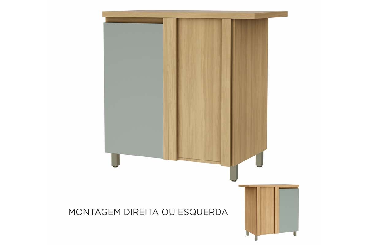 Balcão Cozinha Nesher Rainha Canto c/1 Porta 92cm Balcão Cozinha Nesher Rainha Canto c/1 Porta 92cm