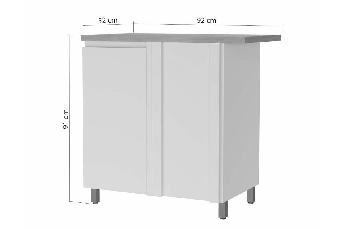 Balcão Cozinha Nesher Rainha Canto c/1 Porta 92cm Balcão Cozinha Nesher Rainha Canto c/1 Porta 92cm