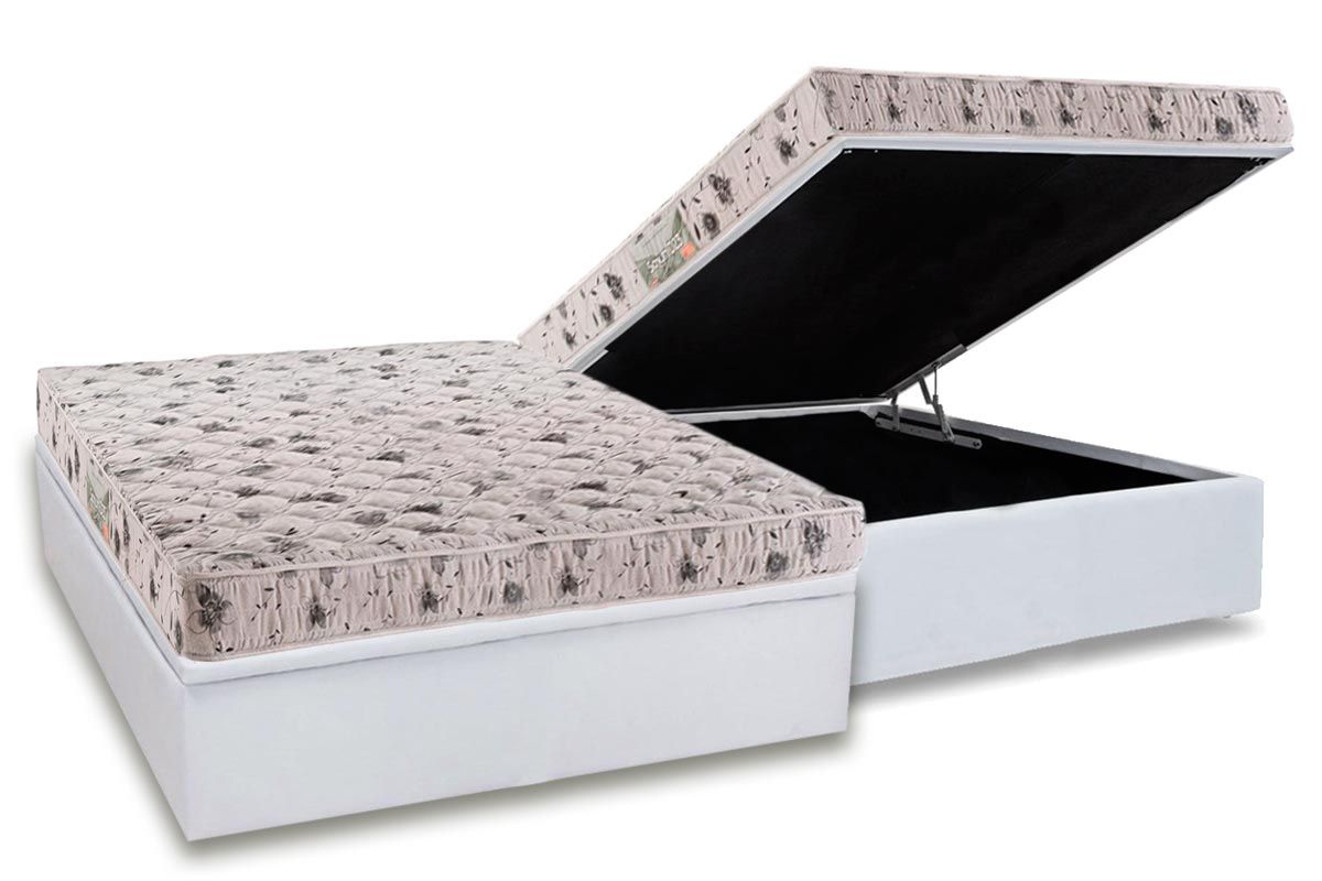 Cama Box Baú CRC +Colchão Espuma D23 Sonum Herval