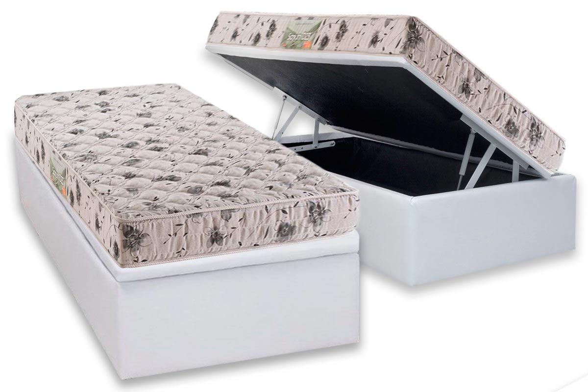 Cama Box Baú CRC +Colchão Espuma D23 Sonum Herval