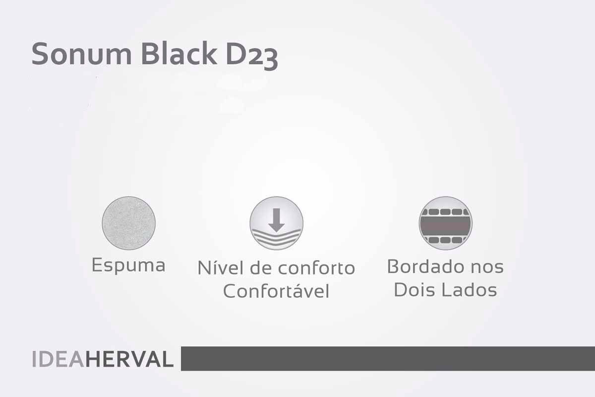 Cama Box Baú CRC +Colchão Espuma D23 Sonum Herval